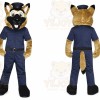 Brown Dog Mascot Costume with Custom Logo