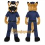 Brown Dog Mascot Costume with Custom Logo