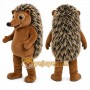 Brown Hedgehog Mascot Costume with Custom Logo