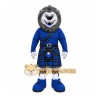 Blue Lion Mascot Costume with Custom Logo Blue Lion Mascot Costume with Custom Logo