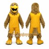 Yellow Eagle Mascot Costume with Custom Logo