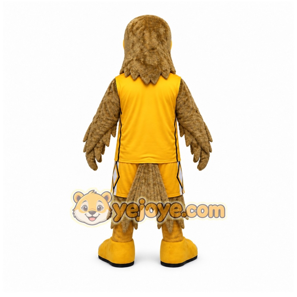 Yellow Eagle Mascot Costume with Custom Logo Yellow Eagle Mascot Costume with Custom Logo