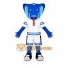 Blue Snake Mascot Costume with Custom Logo Blue Snake Mascot Costume with Custom Logo