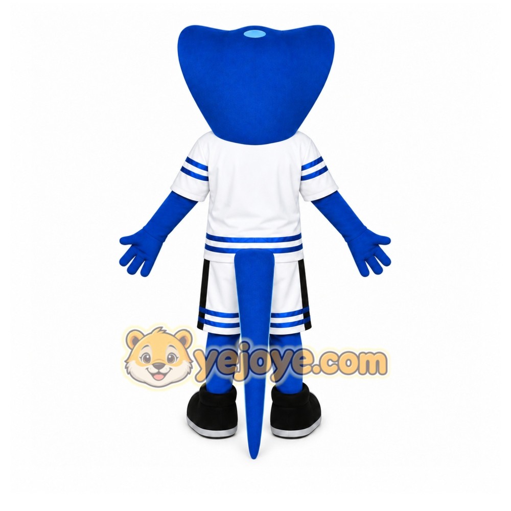 Blue Snake Mascot Costume with Custom Logo Blue Snake Mascot Costume with Custom Logo