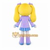 Yellow Girl Mascot Costume with Custom Logo Yellow Girl Mascot Costume with Custom Logo