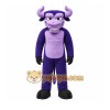 Purple Bull Mascot Costume with Custom Logo Purple Bull Mascot Costume with Custom Logo