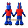 Blue Horse Mascot Costume with Custom Logo Blue Horse Mascot Costume with Custom Logo
