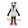 White Insect Mascot Costume with Custom Logo White Insect Mascot Costume with Custom Logo