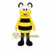 Yellow Bee Mascot Costume with Custom Logo