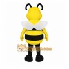 Yellow Bee Mascot Costume with Custom Logo
