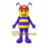 Purple Bee Mascot Costume with Custom Logo Purple Bee Mascot Costume with Custom Logo
