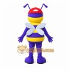 Purple Bee Mascot Costume with Custom Logo Purple Bee Mascot Costume with Custom Logo
