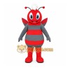 Red Insect Mascot Costume with Custom Logo