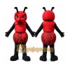 Red Ant Mascot Costume with Custom Logo