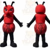 Red Ant Mascot Costume with Custom Logo