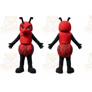 Red Ant Mascot Costume with Custom Logo