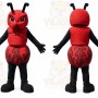 Red Ant Mascot Costume with Custom Logo