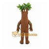 Brown Tree Mascot Costume with Custom Logo