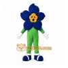 Blue Flower Mascot Costume with Custom Logo Blue Flower Mascot Costume with Custom Logo