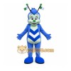 Blue Insect Mascot Costume with Custom Logo Blue Insect Mascot Costume with Custom Logo