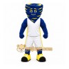 Blue Tornado Mascot Costume with Custom Logo