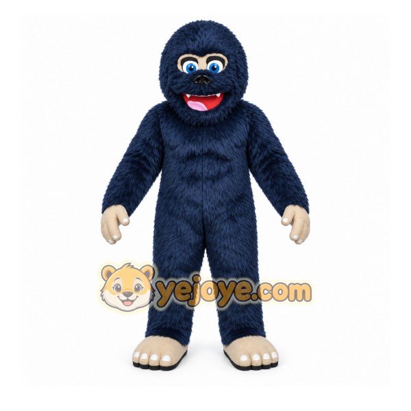 Blue Gorilla Mascot Costume with Custom Logo Blue Gorilla Mascot Costume with Custom Logo