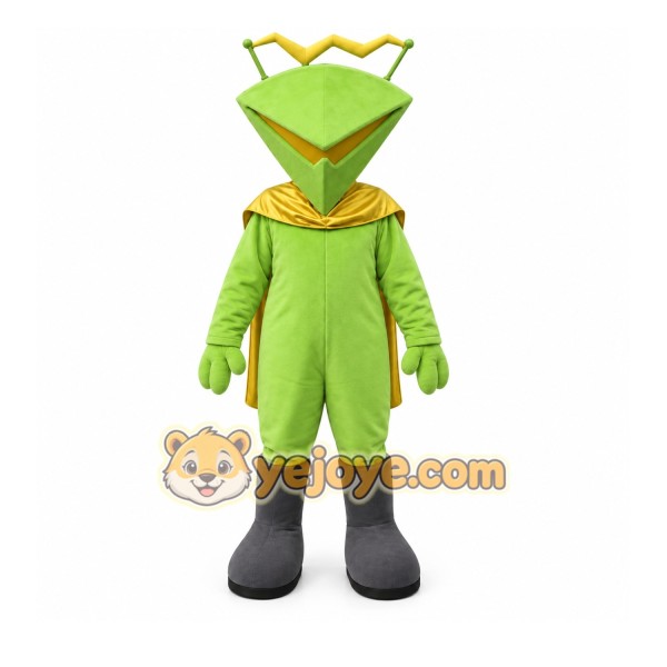 Green Alien Mascot Costume with Custom Logo Green Alien Mascot Costume with Custom Logo