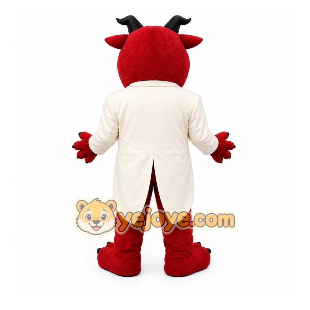 Red Demon Mascot Costume with Custom Logo Red Demon Mascot Costume with Custom Logo
