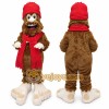 Brown Bear Mascot Costume with Custom Logo Brown Bear Mascot Costume with Custom Logo