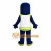 Blue Alien Mascot Costume with Custom Logo Blue Alien Mascot Costume with Custom Logo