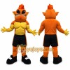 Orange Monster Mascot Costume with Custom Logo Orange Monster Mascot Costume with Custom Logo