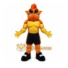 Orange Monster Mascot Costume with Custom Logo Orange Monster Mascot Costume with Custom Logo