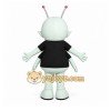 White Alien Mascot Costume with Custom Logo White Alien Mascot Costume with Custom Logo