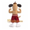 Brown Mouse Mascot Costume with Custom Logo