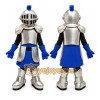 Blue Knight Mascot Costume with Custom Logo Blue Knight Mascot Costume with Custom Logo