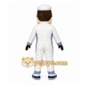 White Driver Mascot Costume with Custom Logo White Driver Mascot Costume with Custom Logo