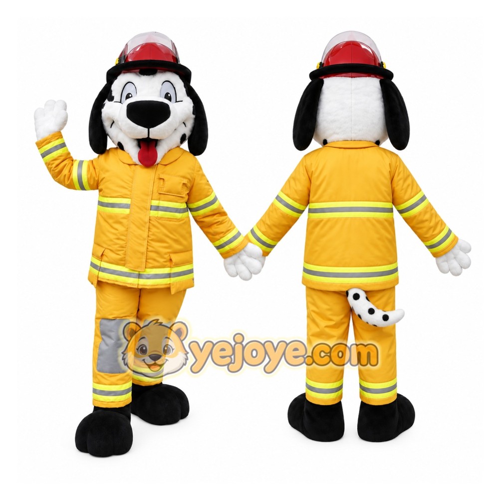 Yellow Dog Mascot Costume with Custom Logo Yellow Dog Mascot Costume with Custom Logo