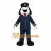 Navy Dog Mascot Costume with Custom Logo Navy Dog Mascot Costume with Custom Logo