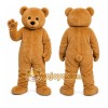 Brown Bear Mascot Costume with Custom Logo