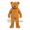 Brown Bear Mascot Costume with Custom Logo