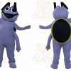 Purple Beetle Mascot Costume with Custom Logo