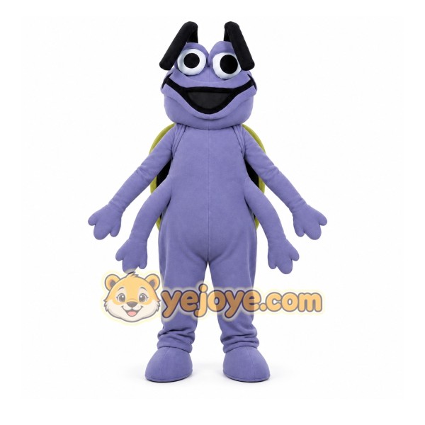 Purple Beetle Mascot Costume with Custom Logo Purple Beetle Mascot Costume with Custom Logo