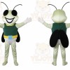 White Bug Mascot Costume with Custom Logo