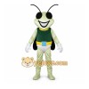White Bug Mascot Costume with Custom Logo White Bug Mascot Costume with Custom Logo