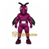 Purple Insect Mascot Costume with Custom Logo Purple Insect Mascot Costume with Custom Logo