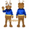 Brown Ant Mascot Costume with Custom Logo Brown Ant Mascot Costume with Custom Logo