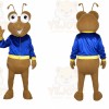 Brown Ant Mascot Costume with Custom Logo