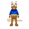 Brown Ant Mascot Costume with Custom Logo Brown Ant Mascot Costume with Custom Logo