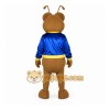 Brown Ant Mascot Costume with Custom Logo Brown Ant Mascot Costume with Custom Logo