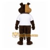 Brown Dog Mascot Costume with Custom Logo Brown Dog Mascot Costume with Custom Logo